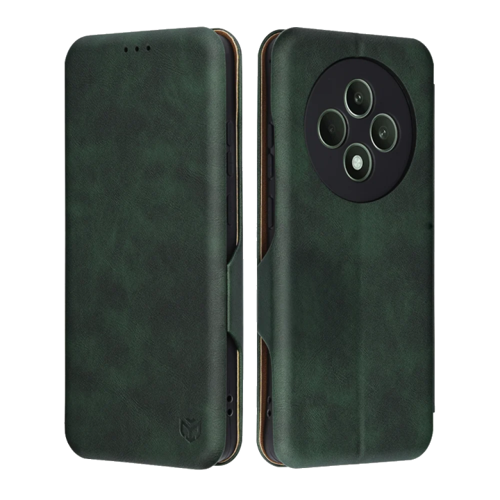Hülle für Oppo Reno12 FS 5G / Reno12 FS 4G / Reno12 F 4G / Reno12 F, Techsuit, Safe Wallet Plus, Grün