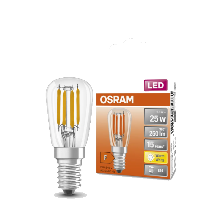 OSRAM LED Lampe LED SPECIAL T26 2.8W 827 Clear E14, 250 lm, 2700 K, Warmweiß
