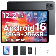 2026 P12Plus Android 16 Tablet 12,2 Zoll 48GB+256GB 12000mAh T7300 Octa-Core Neu
