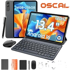 OSCAL PAD 200 13.4" Gaming Tablet Set FHD 120Hz 32GB+256GB+2TB 4G LTE Android 16