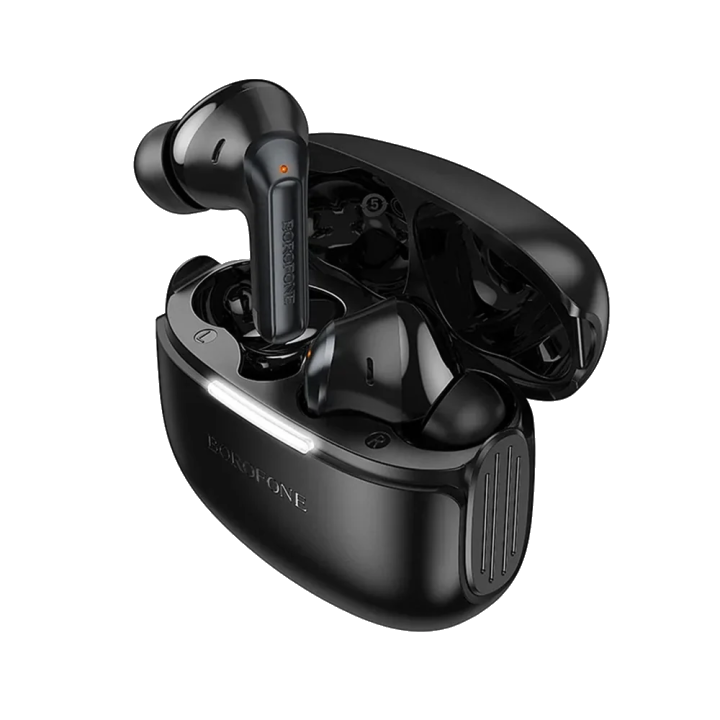 Bluetooth-Freisprecheinrichtung Borofone FQ9 Plus Peaceful, TWS, ANC, Schwarz