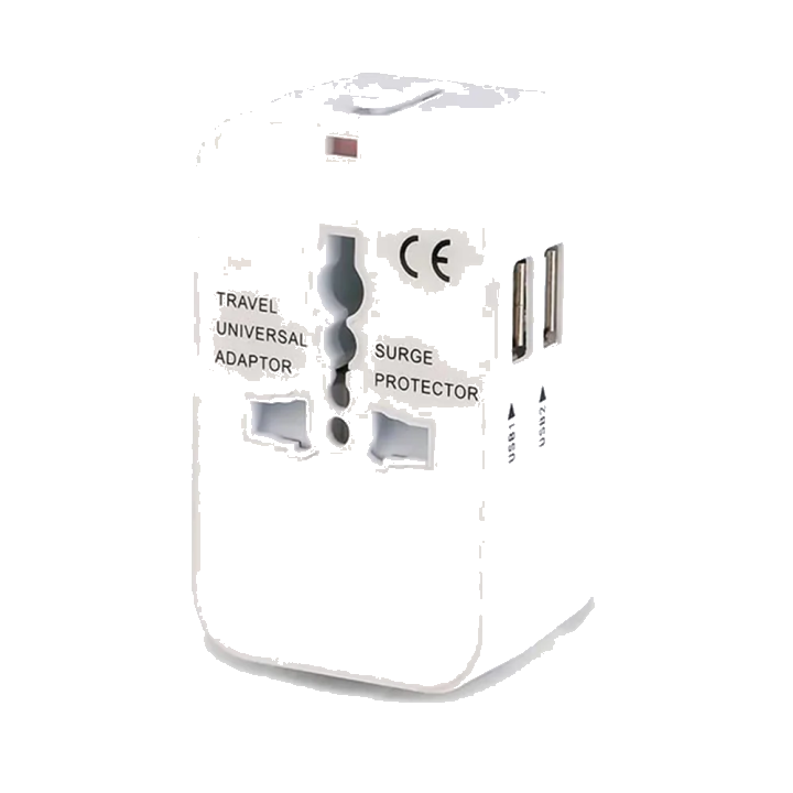 Netzladegerät Techsuit HHT202 Travel, 10W, 2A, 2 x USB-A, Weiß