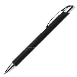 PENKO® Metall-Kugelschreiber Quito, blaue Mine, schwarz