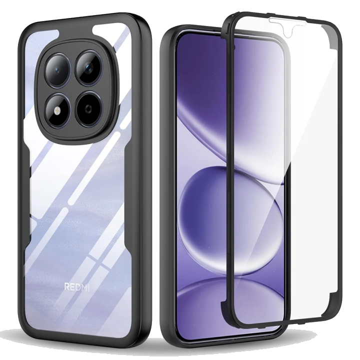 Hülle für Xiaomi Redmi Note 15 Pro 5G, Techsuit, ColorVerse 360, Schwarz