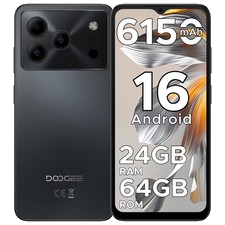 2025 DOOGEE Note56 Android 16 Smartphone Ohne Vertrag 6,56" 6150mAh 24GB+64GB DE