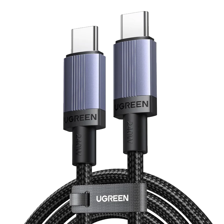 Daten- und Ladekabel USB-C - USB-C UGREEN L532, 240W, 2m, Grau