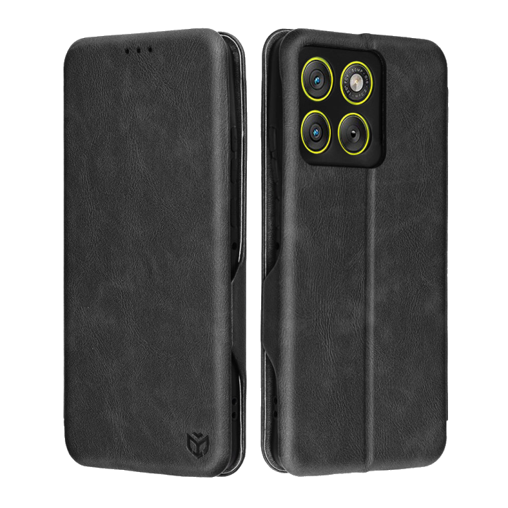 Hülle für Motorola Edge 70, Techsuit, Safe Wallet Plus, Schwarz