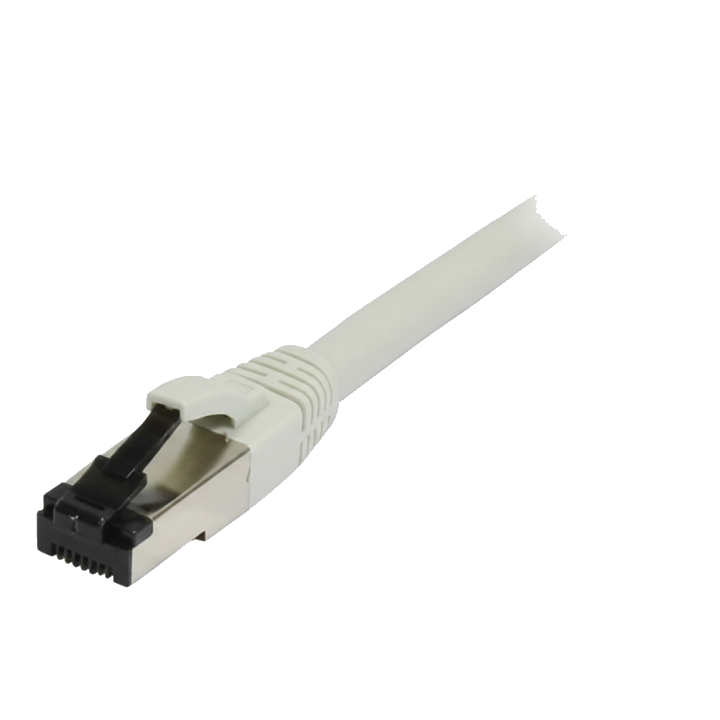 Synergy21 Patchkabel RJ45, CAT8.1 2000Mhz, 0,5m, weiss, S-STP(S/FTP), TPE/LSZH(SuperFlex), AWG26,