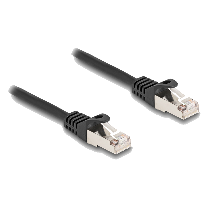 DELOCK Kabel RJ50 Stecker zu RJ50 Stecker S/FTP 0,5m SW
