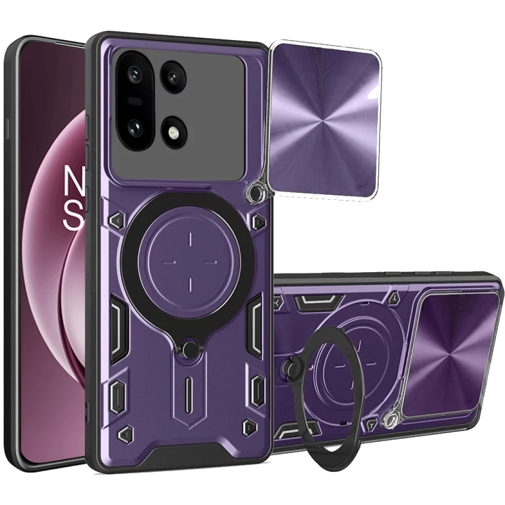 Hülle für OnePlus 15, Techsuit, CamGuard Pro, Lila