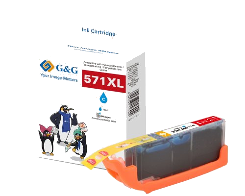 G&G HXL-Patrone kompatibel mit CLI-571XLC/ 0332C001