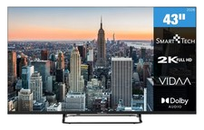 Smart Tech 43FV02V Fernseher 43 Zoll Smart TV VIDAA Full HD Triple-Tuner 2026