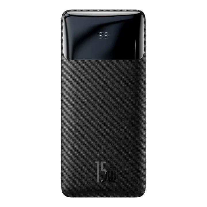 Baseus Bipow Powerbank 10000mAh | 15W | USB-C & 2x USB-A | Schwarz
