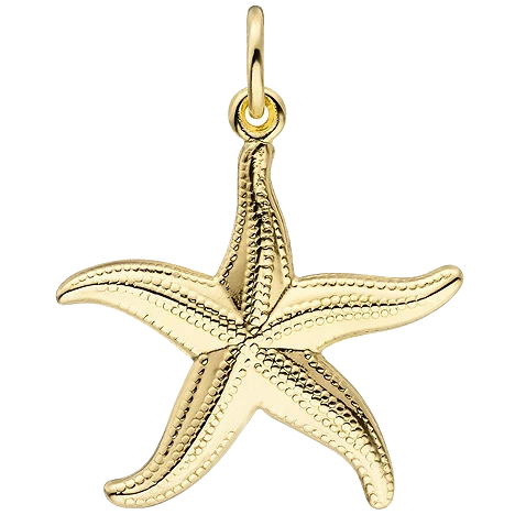 Anhänger Seestern 333 Gold Gelbgold Goldanhänger