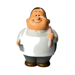 Herr Bert® Anti-Stress-Figuren Metzger-Bert, weiß