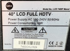 CMX LCD 7400F 40 Zoll LCD-Fernseher – Full HD – 3× HDMI – USB – DVB-T/DVB-C