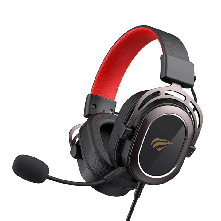 Gaming-Kopfhörer 3.5mm HAVIT H2008d, 2m, Schwarz Rot