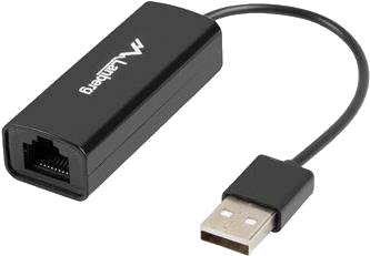 LANBERG USB->RJ45 Netzwerkkarte USB 2.0 1x RJ45 100MB Kabel