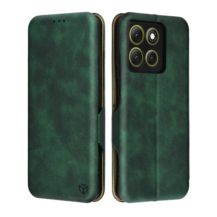 Hülle für Motorola Moto G86, Techsuit, Safe Wallet Plus, Grün