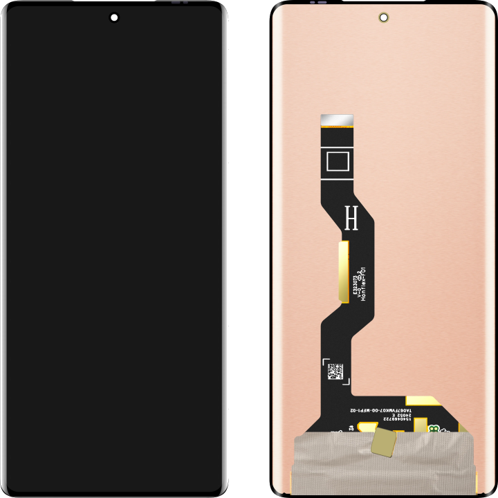 Display mit Touchscreen MP kompatibel mit Motorola Edge 50 Fusion