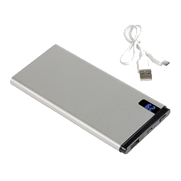 Powerbank INDICATOR 10.000 mAh, silber