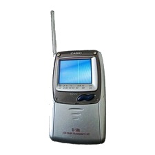 Casio TV-970N tragbarer LCD Farbfernseher 2 Zoll silber mit Ausziehantenne