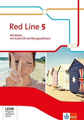 Red Line 5: Workbook mit Audio-CD und Übungssoftware 9. Schuljahr (Red Line. Ausgabe ab 2014)
