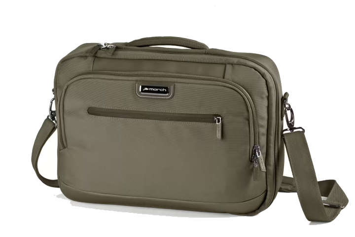 March bags take a'way Rucksack-Tasche mit Laptopfach 15 Zoll bronze