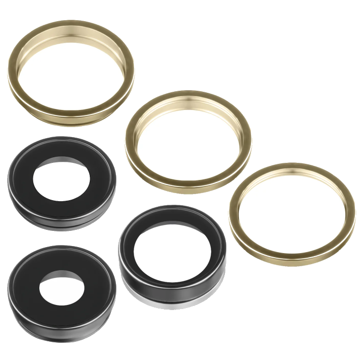 Rückkamera Glas Set für Apple iPhone 13 Pro / 13 Pro Max | 3er Set | mit Rahmen | Gold