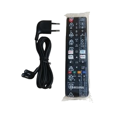 Samsung TV Fernseher Zubehör mit Stromkabel und Fernbedienung BN59 01483C