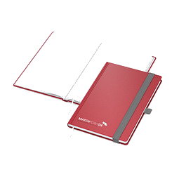 Geiger-Notes Vision-Book A5 Bestseller, inkl. Siebdruck, rot