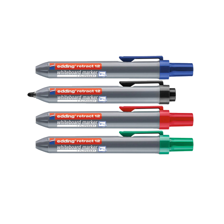 edding retract 12 Whiteboard-Marker 1.5 - 3.0 mm Mehrfarbig