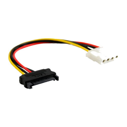 InLine® SATA Stromadapterkabel, 15pol SATA Buchse an 4pol Stecker, 0,30m