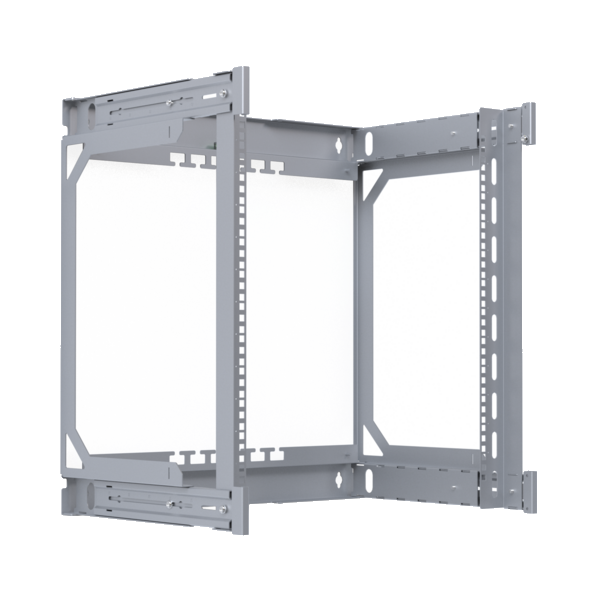 Rückrahmen für 19" X-Rack Wandgehäuse, 400-600mm 12HE 600x600mm verzinkt 1/3
