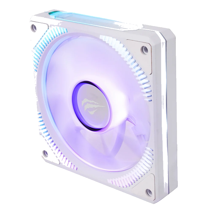 Ventilator HAVIT F2096, RGB, 1800RPM, 30dB, 3W, Weiß