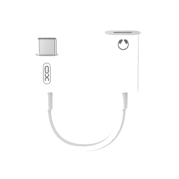 Audioadapter USB-C - Lightning XO Design NB-R268B, Weiß