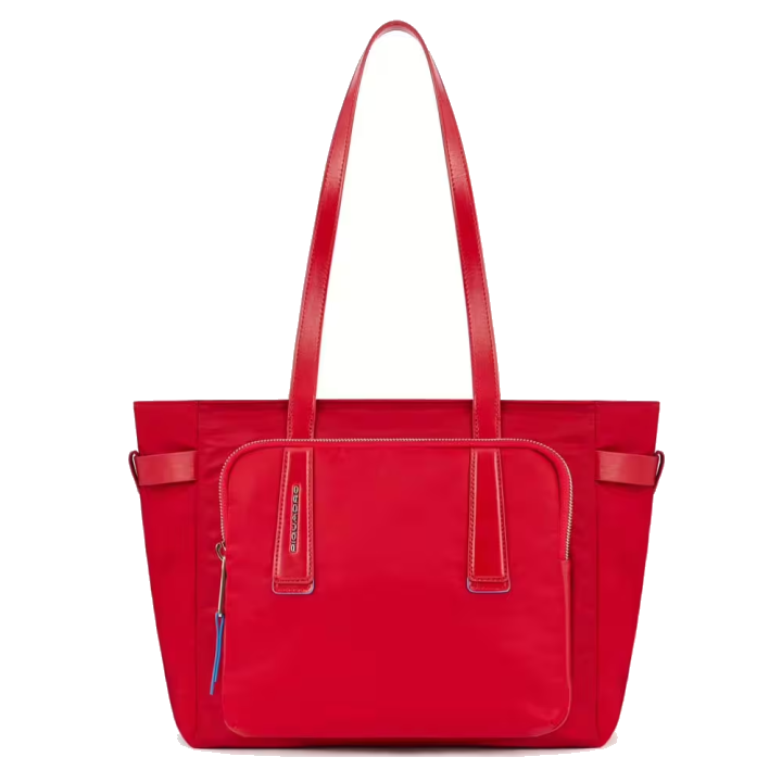 Piquadro PQ-RY Damenlaptoptasche 13" aus rezykliertem Stoff Rot