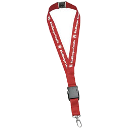 Schlüsselband, 20 mm, inkl. Druck, rot