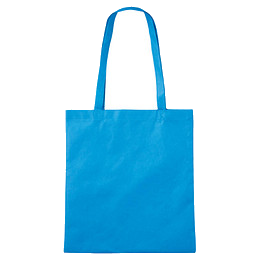 Vliestasche Textile mit langen Henkeln, hellblau