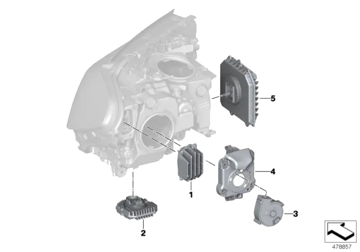 BMW Steuergerät Frontlichtelektronik 63119449323 - Bildposition 0