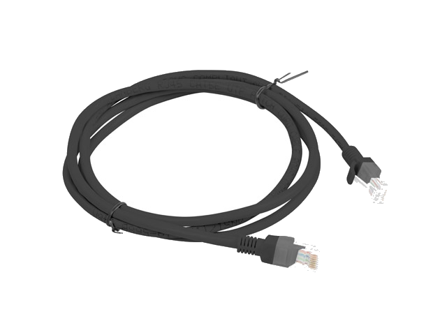 LANBERG Patchkabel CAT.5E UTP 1,5m Fluke Zertifikat schwarz