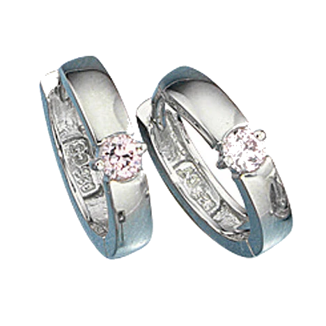 Creolen 925 Silber 2 Zirkonia rosa Ohrringe Silberohrringe Silbercreolen