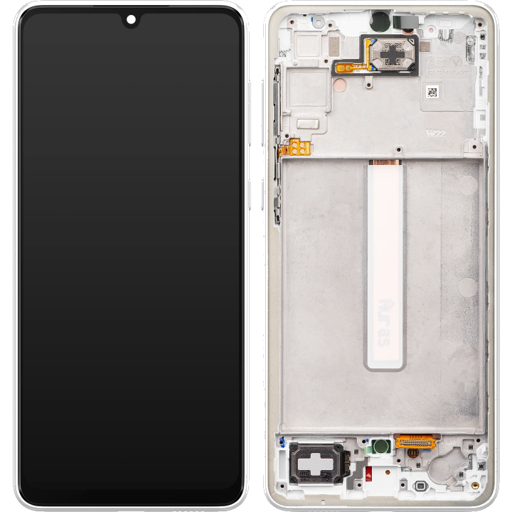 Display / Touchscreen für Samsung Galaxy A33 5G A336 | mit Rahmen | Weiß | Service Pack