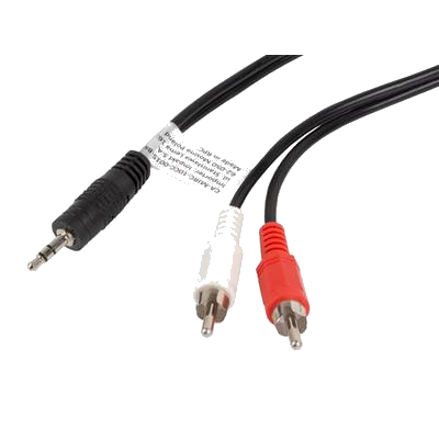 LANBERG Minijack 3.5mm(M) 3 PIN->2x RCA(CINCH)(M) Kabel 1,5m