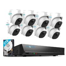 Reolink 4K PoE Überwachungskamera Aussen Set 8CH 2TB NVR 24/7 Videoüberwachung