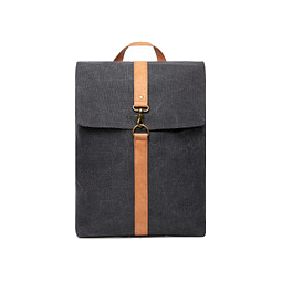 VINGA Bosler Rucksack aus GRS recyceltem Canvas, schwarz