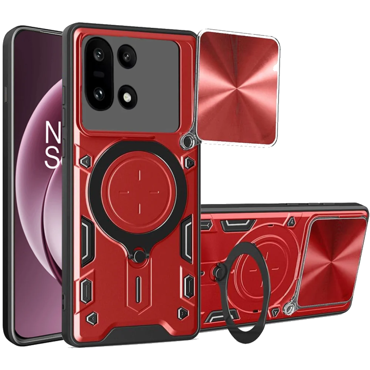 Hülle für OnePlus 15, Techsuit, CamGuard Pro, Rot