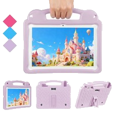 Kinder Tablet 10.1 Zoll 2025 8GB+64GB 5000mAh Dual Kamera Wifi6 Bluetooth Lila