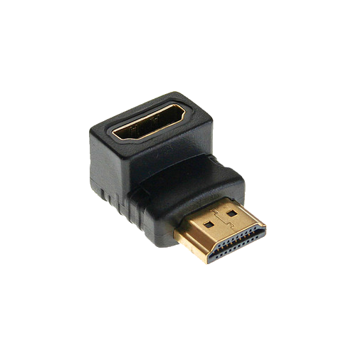 InLine® HDMI Adapter, Stecker/Buchse, gewinkelt unten, 4K2K