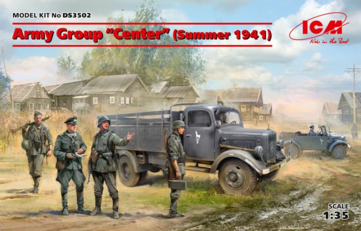 Army Group Center (Summer 1941) (Kfz1, Typ L3000S, German Infantry (4 figures) - German Drivers)